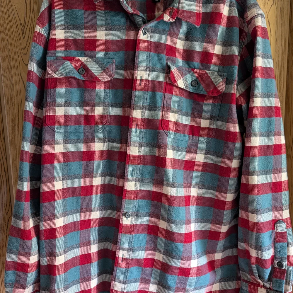 Men's Patagonia Organic Cotton Flannel Shirt Size XL - Picture 1 of 9
